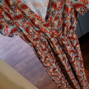 Paisley maxi dress / M